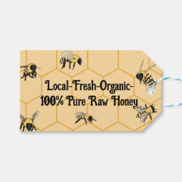 Bees Honeycomb Aviary Bee Farm Presentetikett