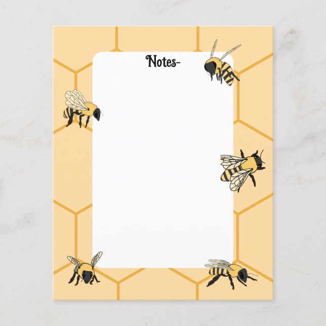 Bees Honeycomb Bee Farm papper (Framsida)
