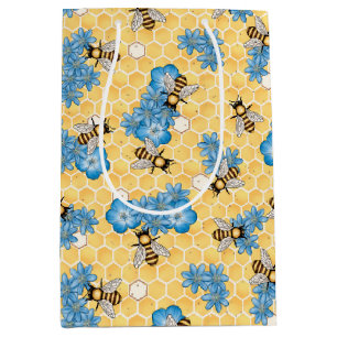 Bees Honeycomb Gift Bag