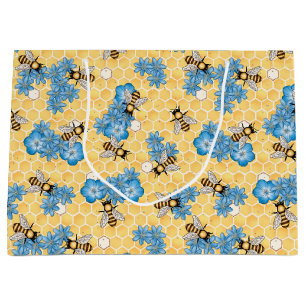 Bees Honeycomb Gift Bag