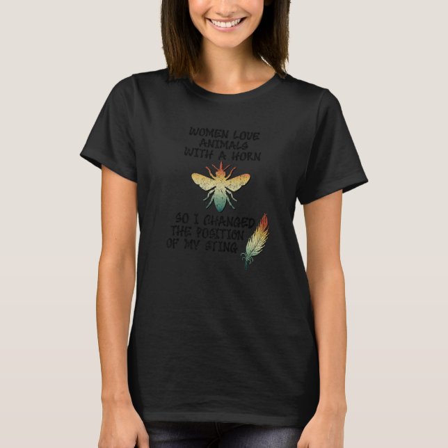 Bees Idea for Women Beekeeping Beekeeper Gag Cute  T Shirt (Framsida)
