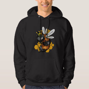 Bees Illustration Biodling Honungsbiodling Hoodie