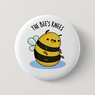 Bees Knees Funny Humla Pun Knapp