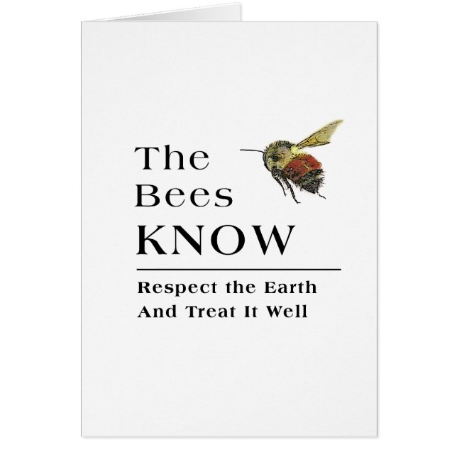 Bees Know Hälsningskort (Framsidan)
