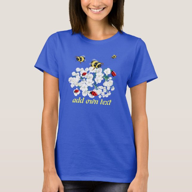 BeES och Ladybugs naturkonst T Shirt (Framsida)