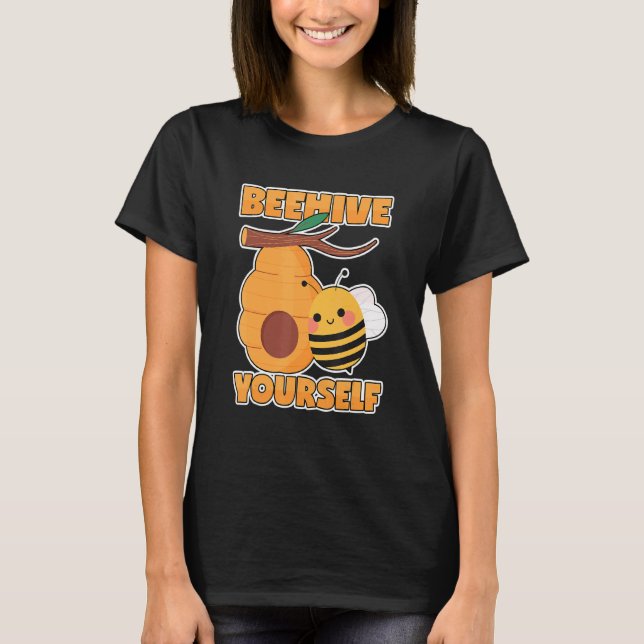 Bees Pun Bebiodlingseper Ord Joke Say T Shirt (Framsida)