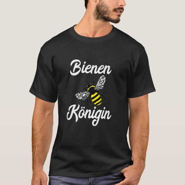 Bees Queen Bee Queen Bebiodlingseper Honungsbin In T Shirt (Framsida)
