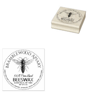 Beeswax Pub med Vintage Queen Honeybee Stämpel