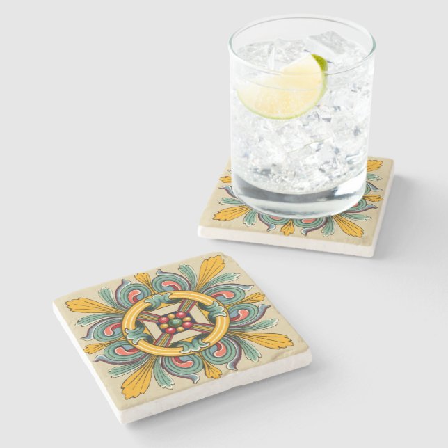 Beeswax Victorian Tile Design Stenunderlägg (Sidan)