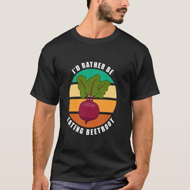 Beet äter hälsosam kost t shirt (Framsida)