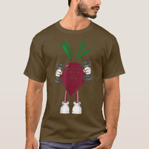 Beet, Bodybuilding Fitness Gym Gear Workout Vegan T Shirt