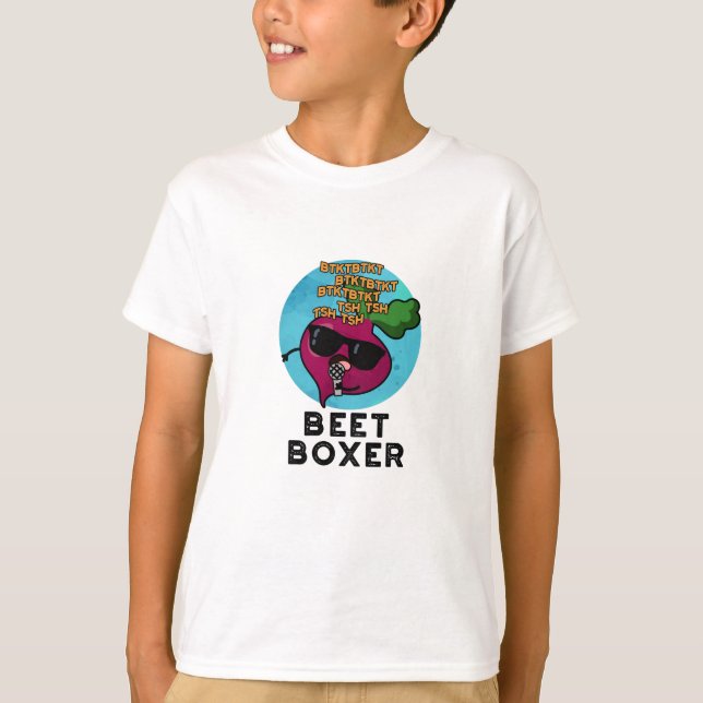 Beet Boxer Funny Beet Pun T Shirt (Framsida)
