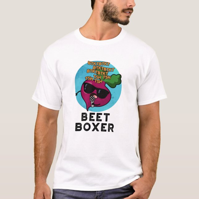 Beet Boxer Funny Beet Pun T Shirt (Framsida)