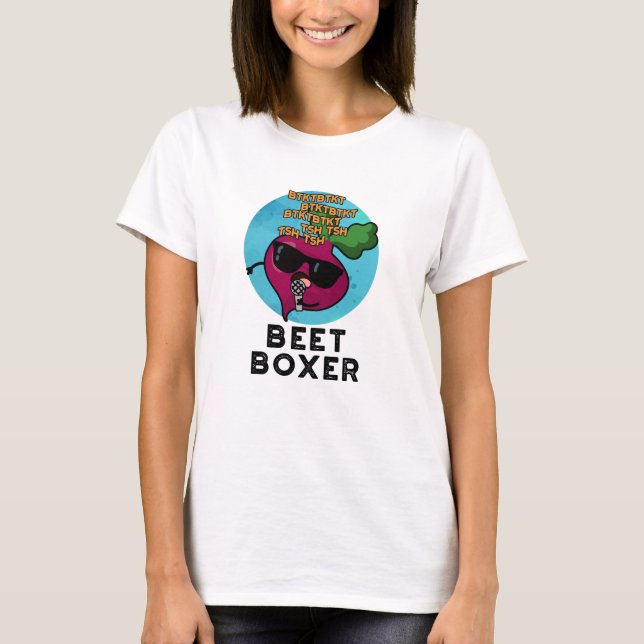 Beet Boxer Funny Beet Pun T Shirt (Framsida)