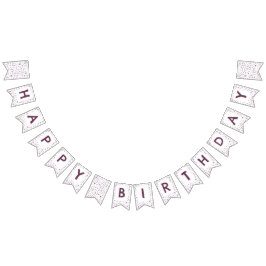 Beet Confetti Watercolor Dots Bunting-Flagga Vimplar