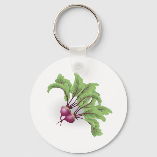 Beet-illustration Nyckelring (Framsida)