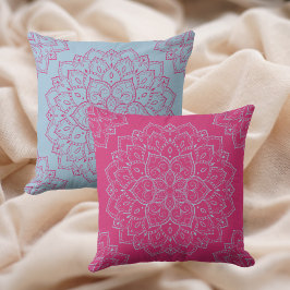 Beet Lila & Summer Sång Blue Mandala Kudde