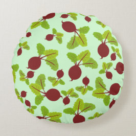 Beet Mönster Rund Kudde