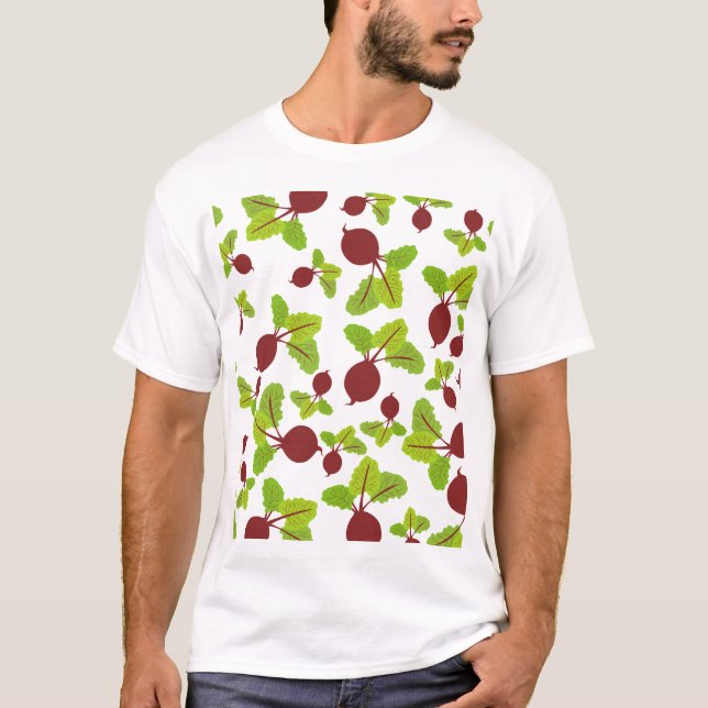 Beet Mönster T Shirt (Framsida)