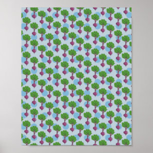 Beet plant mönster poster