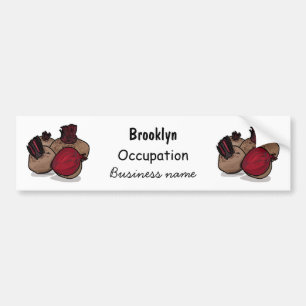 Beet-tecknad illustration bildekal