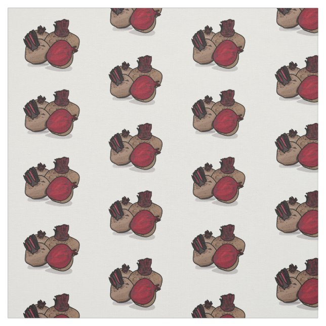 Beet-tecknad illustration tyg (Provkarta)