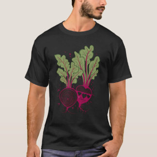 Beet Vegetable retro färg T Shirt