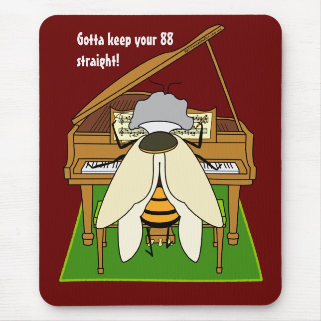 Beethoven - "88 rak" Mousepad Musmatta (Framsidan)