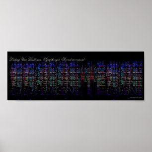 Beethoven 9th symfoniVisualization Poster