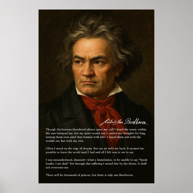 Beethoven - A Porträtt of Genius and Resolve Poster (Framsidan)