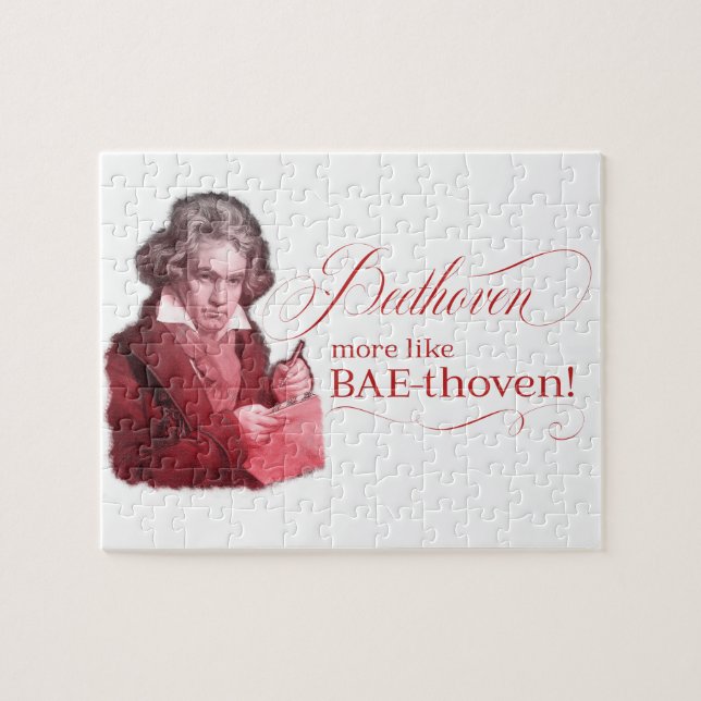Beethoven BAEthoven Classical Composer Pun Pussel (Horisontell)