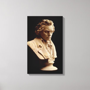 Beethoven bust staty canvastryck