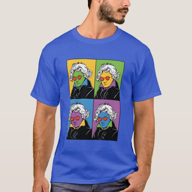 Beethoven Classical Music Musical Composer T Shirt (Framsida)