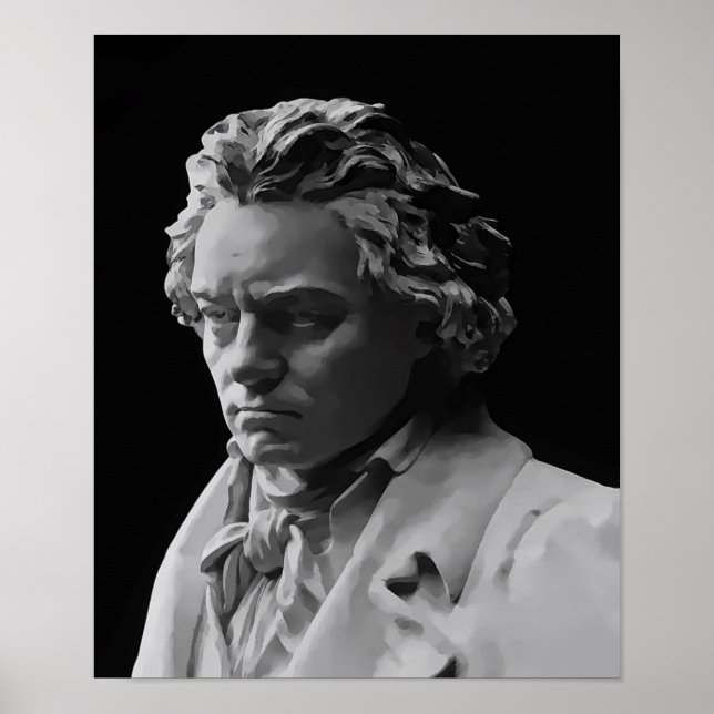 BEETHOVEN DEATH MASK POSTER (Framsidan)
