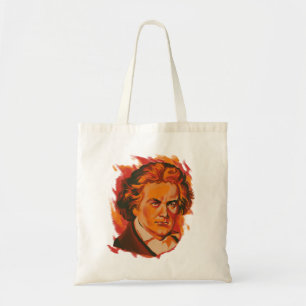 Beethoven Fire Palette Porträtt Citat Tygkasse