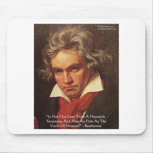 Beethoven "Från himlen" Kärlekscitat gåvor & t-shi Musmatta