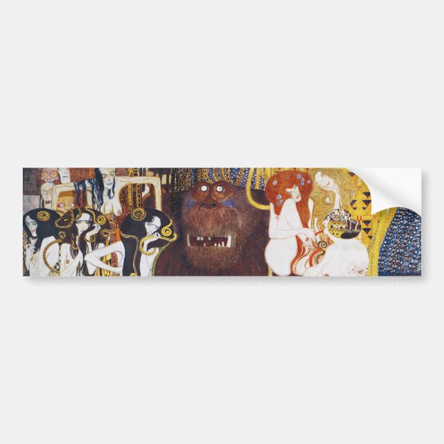 Beethoven Frieze (detalj), Gustav Klimt Bildekal (Framsidan)