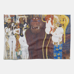 Beethoven Frieze (detalj), Gustav Klimt Kökshandduk