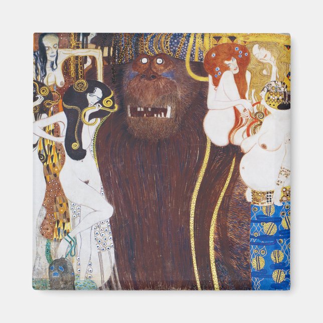 Beethoven Frieze (detalj), Gustav Klimt Magnet (Framsidan)