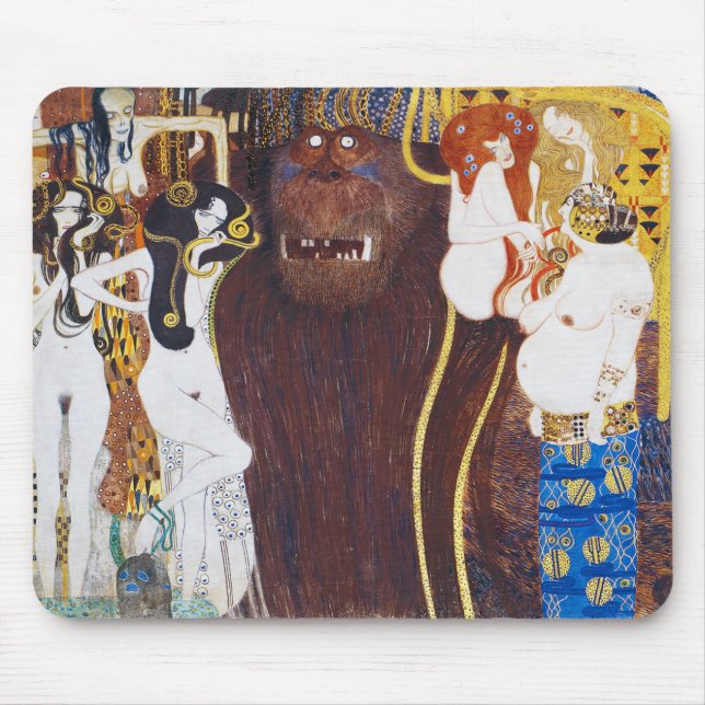 Beethoven Frieze (detalj), Gustav Klimt Musmatta (Framsidan)