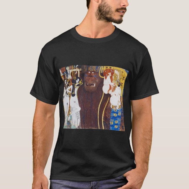 Beethoven Frieze (detalj), Gustav Klimt T Shirt (Framsida)