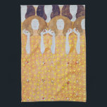 Beethoven Frieze (detaljer), Gustav Klimt Kökshandduk<br><div class="desc">Gustav Klimt (14 juli, 1862 - 6 februari 1918) var en österrikisk symbolmålare och en av de mest framstående medlemmarna i Wien Secession-rörelsen. Klimt noteras för målningar, murar, skisser och andra föremål d'art. Förutom hans verk, som innefattar anklagelser och porträtt, målade han upp landskap. Klimt var bland konstnärer från Wienutträdet...</div>