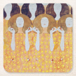 Beethoven Frieze (detaljer), Gustav Klimt Underlägg Papper Kvadrat<br><div class="desc">Gustav Klimt (14 juli, 1862 - 6 februari 1918) var en österrikisk symbolmålare och en av de mest framstående medlemmarna i Wien Secession-rörelsen. Klimt noteras för målningar, murar, skisser och andra föremål d'art. Förutom hans verk, som innefattar anklagelser och porträtt, målade han upp landskap. Klimt var bland konstnärer från Wienutträdet...</div>