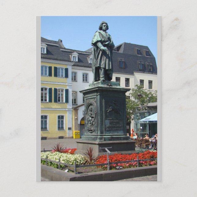 Beethoven (fullt) Statue Bonn Tyskland Vykort (Framsida)