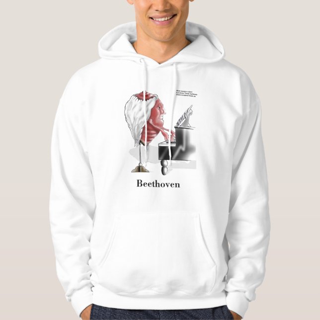 BEEThoven Funny Hoodie av Rick London (Framsida)