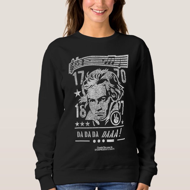 Beethoven German Composer Ludwig Van Beethoven T Shirt (Framsida)