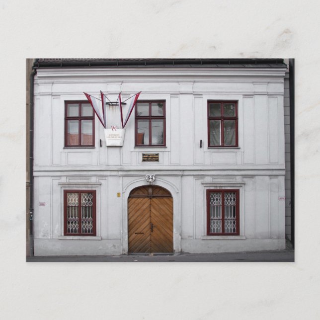 Beethoven - Grillparzer Haus Vykort (Framsida)