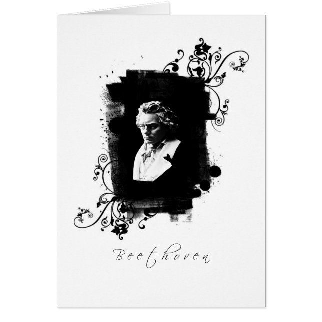 Beethoven Hälsningskort (Framsidan)