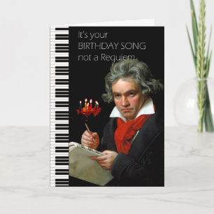 Beethoven Humor födelsedagskort (Maestra) Kort