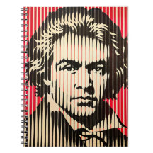 Beethoven i BAUHAUS optiska illusion stil